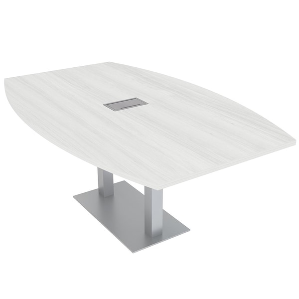 45.25 in W, 84 in L, 29 in H, Engineered Wood Top, White